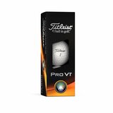 Titleist ProV1 golfballen met logo, de golfballen zitten verpakt in een doosje van drie