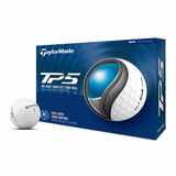Taylormade TP5 golfballen met logo, voorkant van de doos met de Taylormade TP5 ervoor