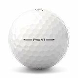 Titleist ProV1 golfballen met logo, het lijntje op de Titleist ProV1 golfbal